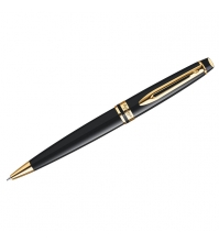 Ручка шариковая Expert Black GT синяя, 1мм, корпус черный/золото, поворотн., подар.уп.