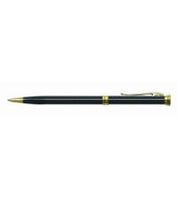 Ручка шариковая Golden Luxe, синяя, 0,7мм, корпус черный, механизм поворотный, инд. упак.