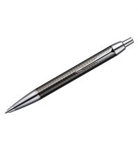 Ручка шариковая IM Premium Deep Gun Metal Chiselled CT синяя, 0,7мм, корпус серый, подар.уп.