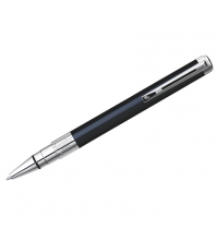 Ручка шариковая Perspective Black CT синяя, 1мм, корпус черный/хром, поворотн., подар.уп