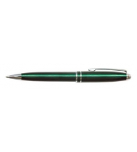 Ручка шариковая Silk Classic синяя, 0,7мм, корпус зеленый, механизм поворотный, инд. упак.