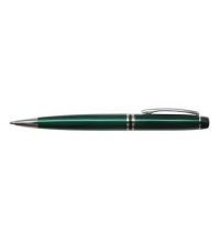 Ручка шариковая Silk Prestige синяя, 0,7мм, корпус зеленый, механизм поворотный, инд. упак.