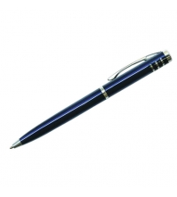 Ручка шариковая Silver Standard синяя, 0,7мм, корпус синий, механизм поворотный, инд. упак.