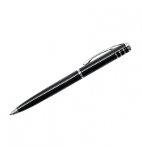 Ручка шариковая Silver Standard синяя, 0,7мм, корпус черный, механизм поворотный, инд. упак.