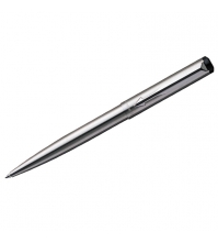 Ручка шариковая Vector Stainless Steel синяя, 0,7мм, корпус хром, автоматическ., подар.уп.