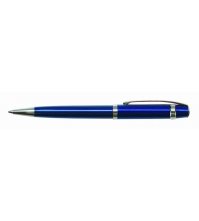 Ручка шариковая Velvet Classic синяя, 0,7мм, корпус синий/хром, механизм поворотный, инд. упак.