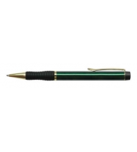 Ручка шариковая Velvet Luxe синяя, 0,7мм, корпус зеленый, механизм поворотный, инд. упак.