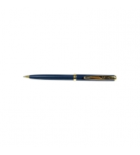Ручка шариковая Venus синяя, 0,7мм, корпус синий/золото, механизм автоматический