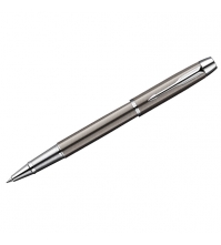 Ручка-роллер IM Gun Metal CT черная, 0,8мм, подар.уп