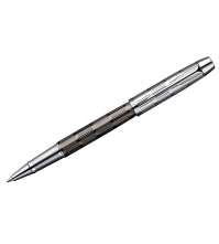 Ручка-Роллер IM Premium Twin Chiselled CT черная, 0,5мм, корпус черный/хром, подар.уп.