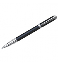 Ручка-роллер Perspective Black CT черная, 1мм, корпус черный/хром, подар.уп.