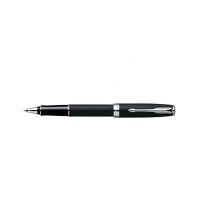 Ручка-Роллер Sonnet Matte Black Laque CT черная, 0,5мм, корпус черный/хром, подар.упак.