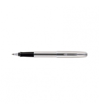 Ручка-Роллер Sonnet Stainless Steel CT черная, 0,5мм, корпус хром, подар. уп.