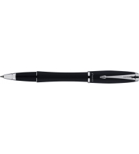 Ручка-Роллер Urban Muted Black CT синяя, 0,5мм, корпус черный/хром, подар.упак.