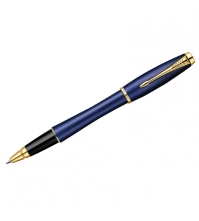 Ручка-роллер Urban Premium Purple Blue черная, 0,5мм, подар. уп.