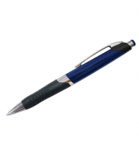 Ручка шариковая автоматическая E-5, синяя, 0,7мм, грип