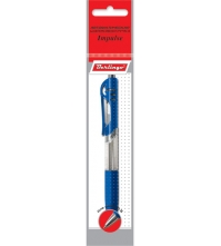 Ручка шариковая автоматическая MP, синяя, 0,5мм, грип, европодвес