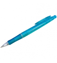 Ручка шариковая автоматическая Лагуна, синяя, 0,7мм, грип, ассорти