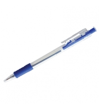 Ручка шариковая автоматическая синяя, 0,7мм, грип