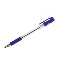 Ручка шариковая BPS, синяя, 0,5мм, грип
