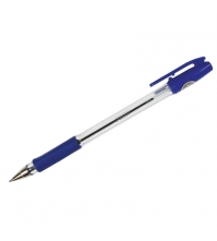 Ручка шариковая BPS, синяя, 0,7мм, грип