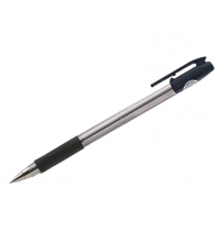 Ручка шариковая BPS, черная, 0,5мм, грип