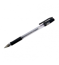 Ручка шариковая BPS, черная, 0,7мм, грип