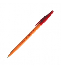 Ручка шариковая Corvina 51, красная, 1мм, желтый корпус