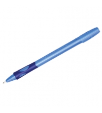 Ручка шариковая LeftRight, для левшей, синяя, 0,8мм, грип, голубой корпус
