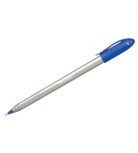 Ручка шариковая Triangle Silver синяя, 1мм, трехгран.