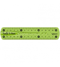 Линейка 15см TWIST N FLEX гибкая, цветная, европодвес