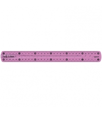 Линейка 30см TWIST N FLEX гибкая, цветная, европодвес
