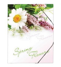 Папка на резинке Spring Flowers А4, 550мкм