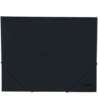 Папка на резинке Standard А4, 500мкм, черная