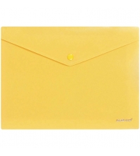 Папка-конверт на кнопке А4, Envelope, 180мкм, непрозрачная, ассорти