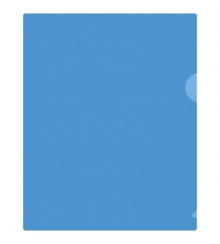 Папка-уголок А5 180мкм, синяя