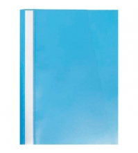 Папка-скоросшиватель пластик. А4, 160мкм, голубая с прозр. верхом