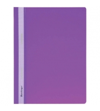 Папка-скоросшиватель пластик. А4, 180мкм, фиолетовая с прозр. верхом