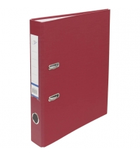 Пaпкa-регистратор OfficeSpace® 50мм, бумвинил, с карманом на корешке, бордовая