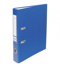 Пaпкa-регистратор OfficeSpace® 50мм, бумвинил, с карманом на корешке, синяя