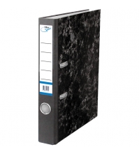 Пaпкa-регистратор OfficeSpace® 50мм, мрамор, черная