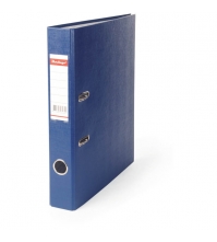 Папка-регистратор 50мм, бумвинил, с карманом на корешке, синяя