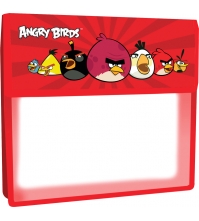 Папка для тетрадей 1 отделение, А5, Angry Birds, пластик, на липучке