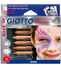 Карандаши для грима GIOTTO MAKE UP MATITE GLAMOUR, 6 цветов