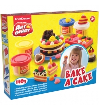 Масса для лепки Bake a Cake   4 цвета*35г с формочками