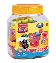 Масса для лепки Game Planet 4 цвета*35г в пластиковой банке