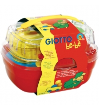Масса для лепки GIOTTO be-be Bucke 4 цвета*100г, инструменты, в пластиковом чемоданчике