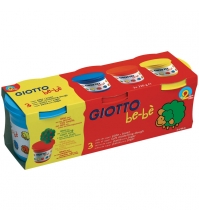 Масса для лепки GIOTTO be-be Super Modelling Dough 3 цвета*220г (желтая, голубая, красная)