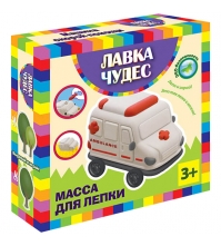 Масса для лепки Машина скорой помощи 1 цвет*50г+2 цвета*15г