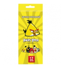 Карандаши Angry Birds 12цв., картон. уп., европодвес